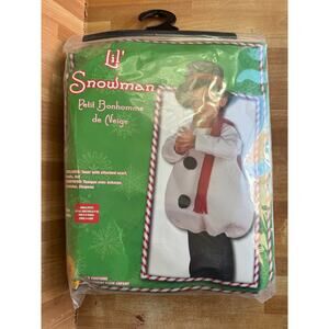 Snowman toddler costume size 4/6, fits 3/4 years by Rubies costumes NWT